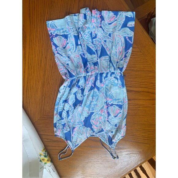 Lilly Pulitzer Deanna Feeling Tanked Print Tank Short Romper - Picture 6 of 7